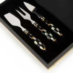Courtly Check Cheese Knife Set|MacKenzie-Childs Sale