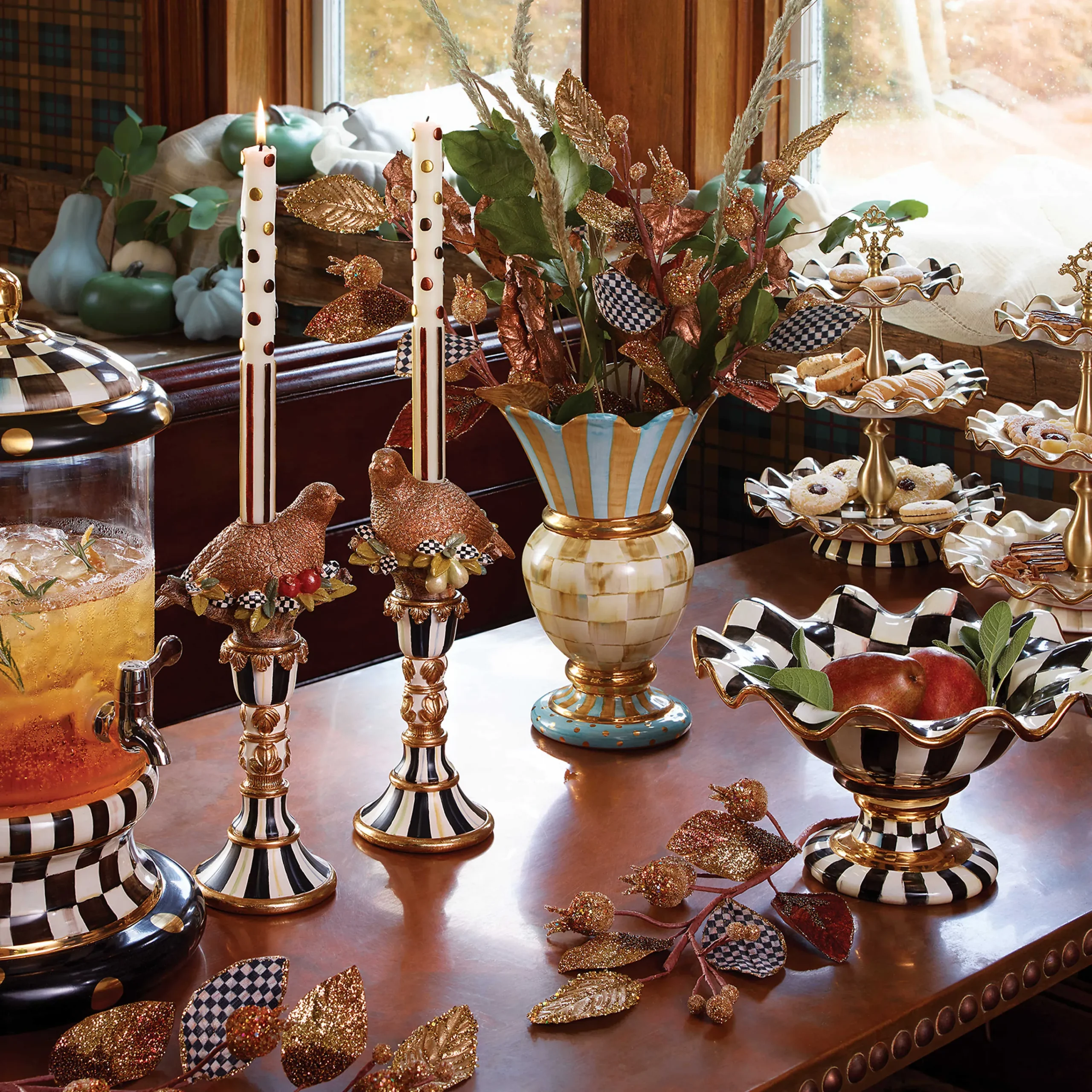 Courtly Check Compote|MacKenzie-Childs Sale