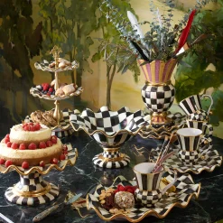 Courtly Check Compote|MacKenzie-Childs Sale