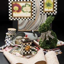 Courtly Check Desk Clock|MacKenzie-Childs Discount