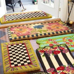 Courtly Check Double Door Entrance Mat|MacKenzie-Childs Outlet