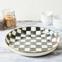 Courtly Check Enamel Abundant Bowl|MacKenzie-Childs Online