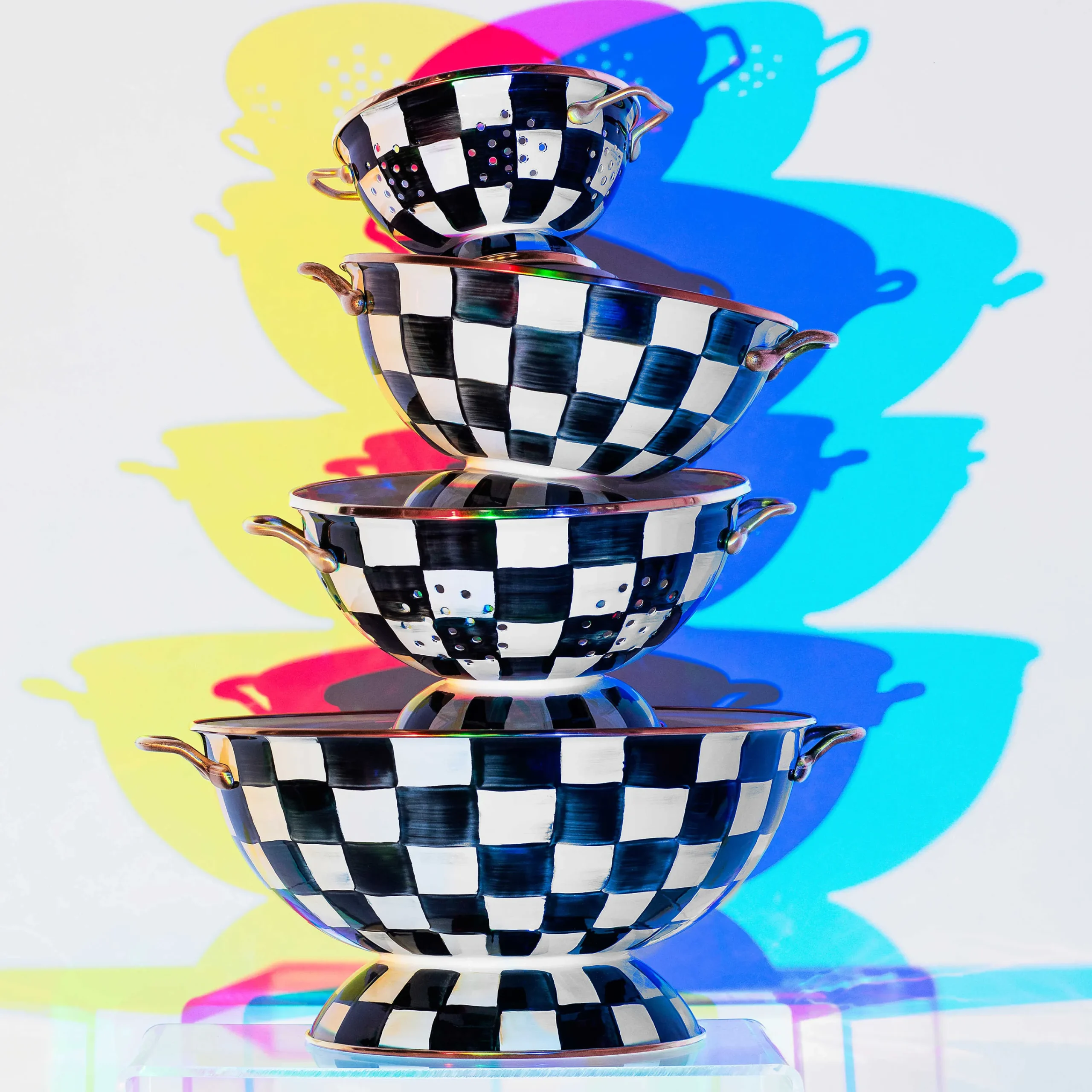 Courtly Check Enamel Almost Everything Bowl|MacKenzie-Childs Best