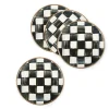 Courtly Check Enamel Appetizer Plates - Set Of 4|MacKenzie-Childs New
