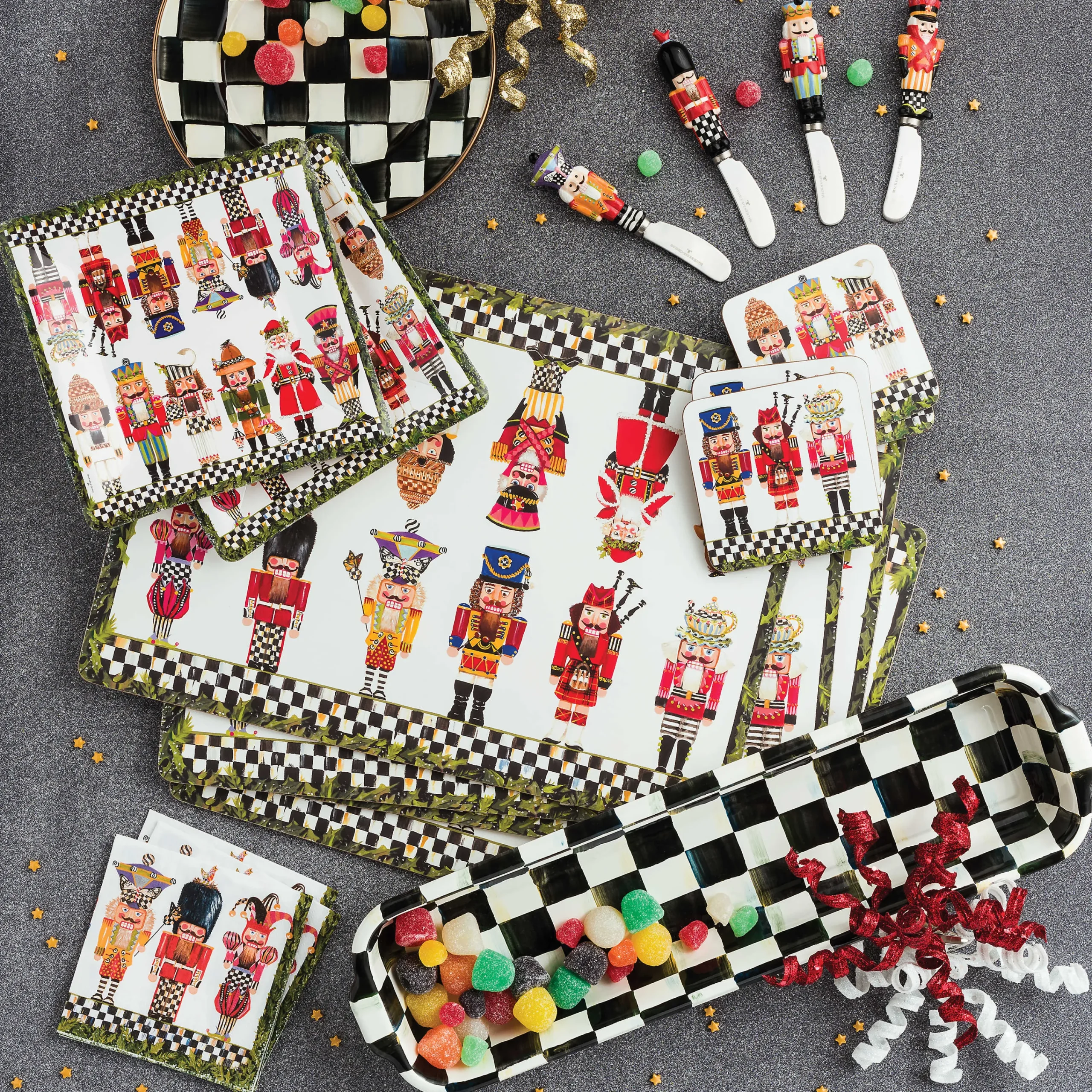 Courtly Check Enamel Baguette Dish|MacKenzie-Childs Best