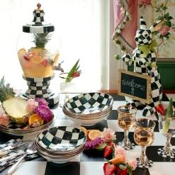 Courtly Check Enamel Beverage Hostess|MacKenzie-Childs Discount
