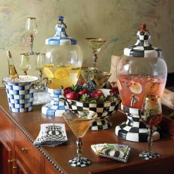 Courtly Check Enamel Beverage Hostess|MacKenzie-Childs Discount