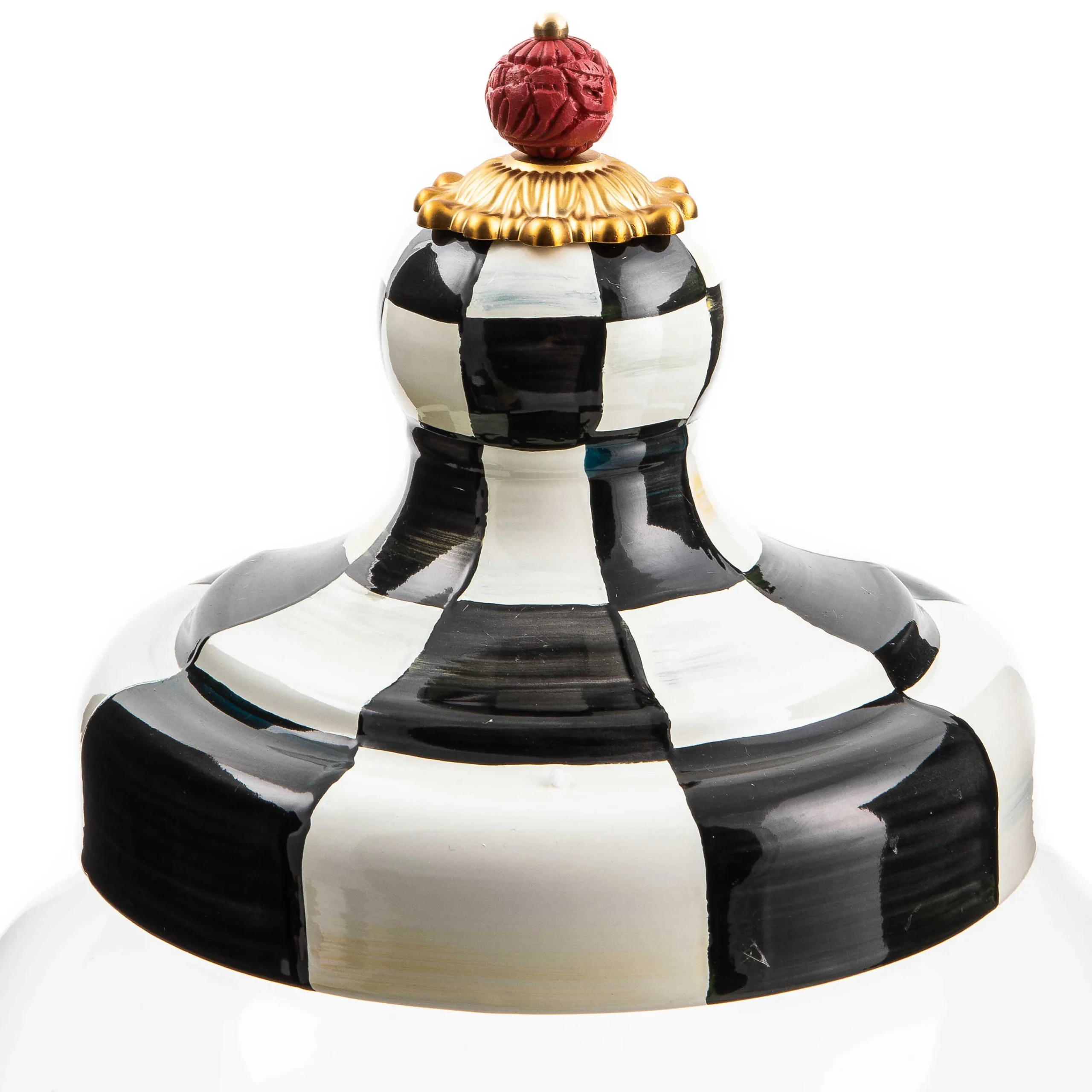 Courtly Check Enamel Beverage Hostess|MacKenzie-Childs Discount