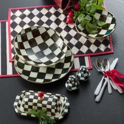 Courtly Check Enamel Butter Box|MacKenzie-Childs