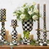 Courtly Check Enamel Candlestick - Medium|MacKenzie-Childs Discount