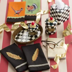 Courtly Check Enamel Canister - Mini|MacKenzie-Childs Outlet