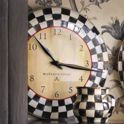 Courtly Check Enamel Clock|MacKenzie-Childs