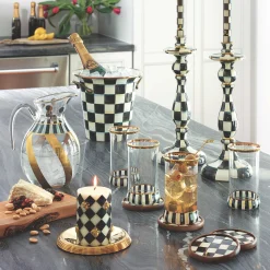 Courtly Check Enamel Coasters - Set Of 4|MacKenzie-Childs Best
