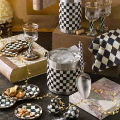 Courtly Check Enamel Coasters - Set Of 4|MacKenzie-Childs Best