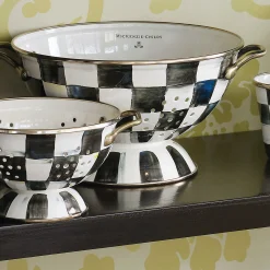 Courtly Check Enamel Colander - Small|MacKenzie-Childs Clearance