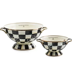 Courtly Check Enamel Colander - Small|MacKenzie-Childs Clearance