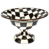 Courtly Check Enamel Compote - Large|MacKenzie-Childs Outlet