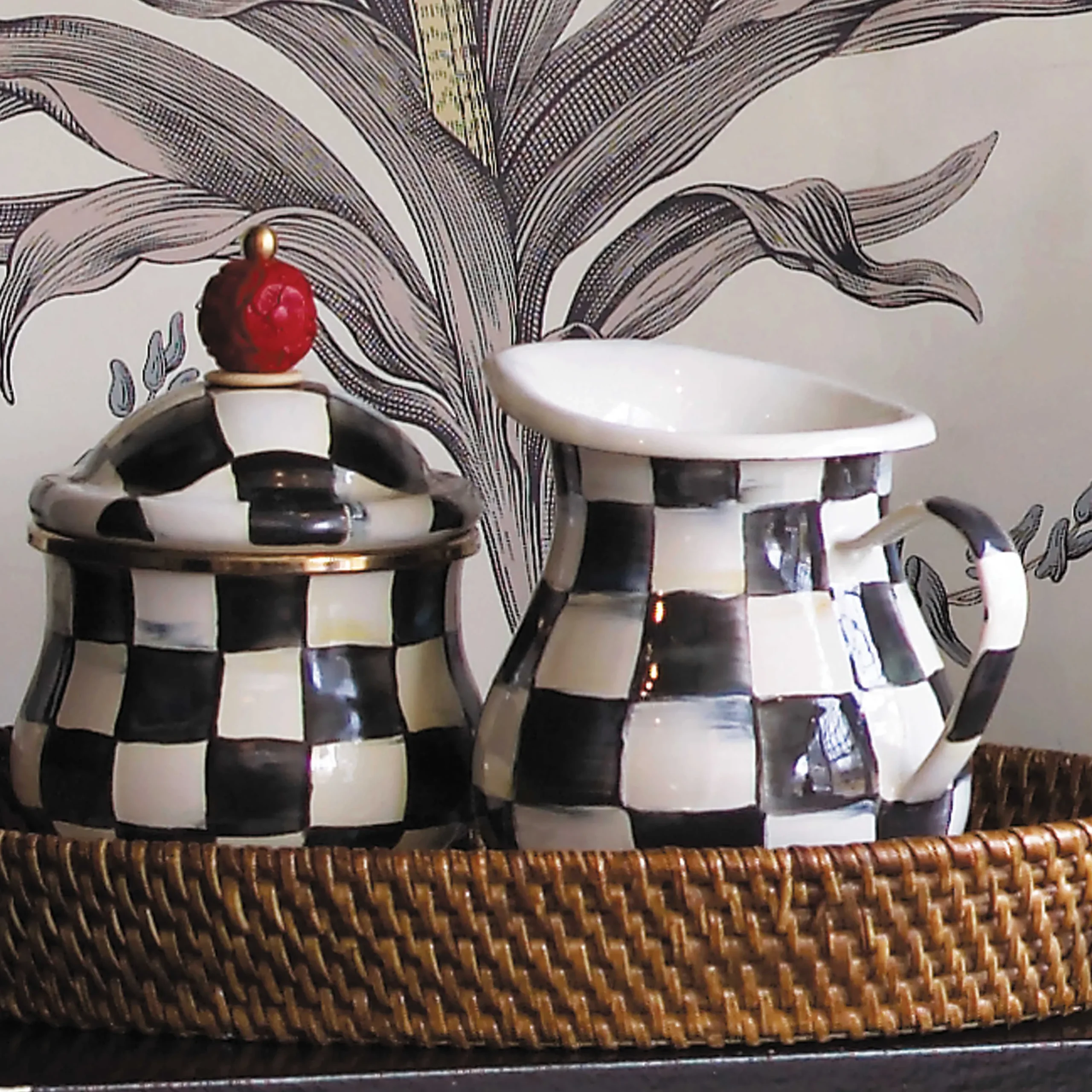 Courtly Check Enamel Creamer|MacKenzie-Childs Hot