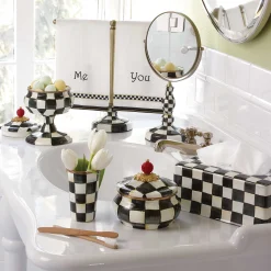 Courtly Check Enamel Curiosity Pot|MacKenzie-Childs Best