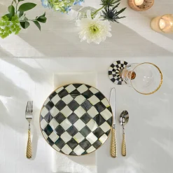 Courtly Check Enamel Dinner Plate|MacKenzie-Childs New