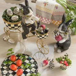 Courtly Check Enamel Egg Plate|MacKenzie-Childs New