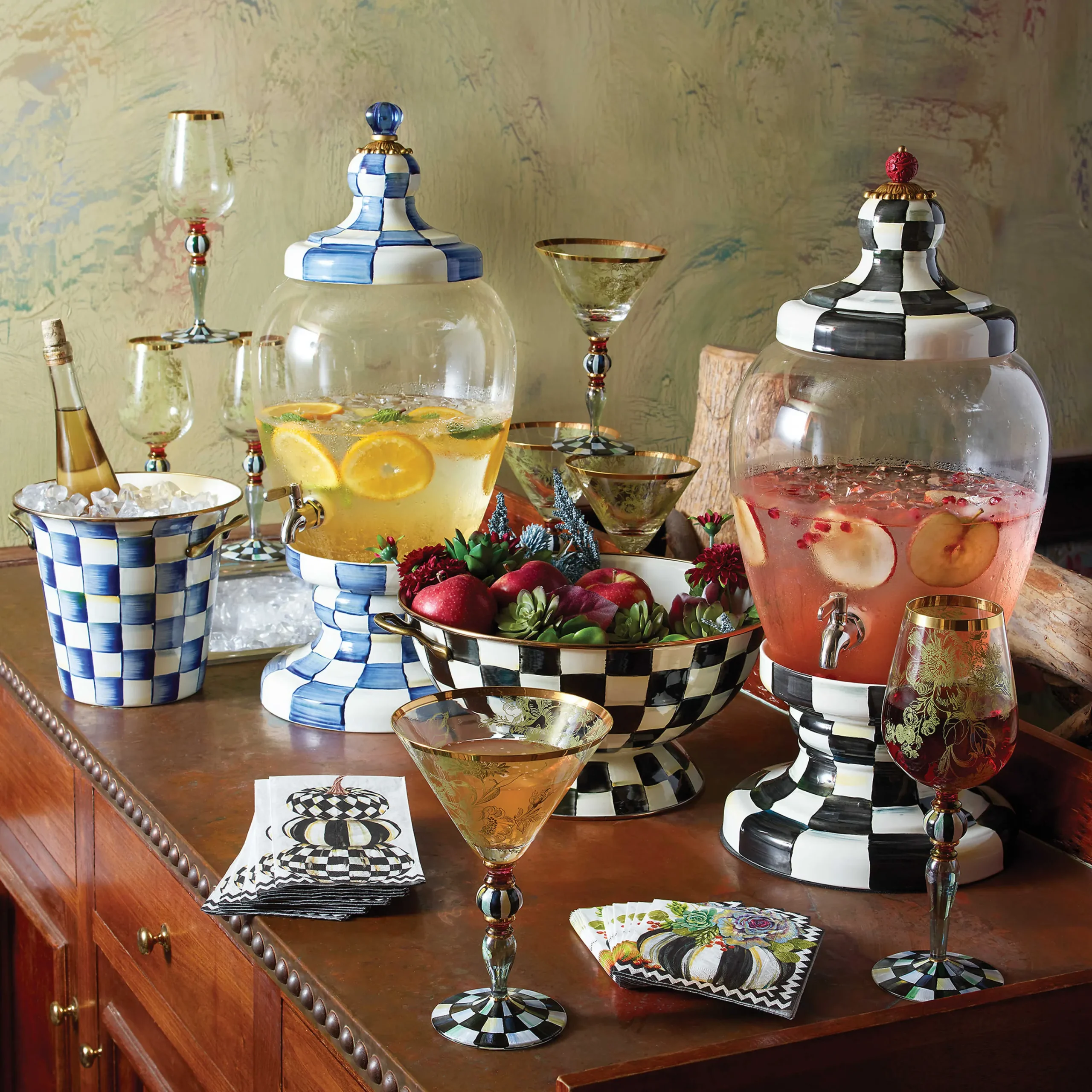 Courtly Check Enamel Everything Bowl|MacKenzie-Childs Discount