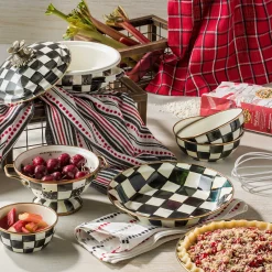 Courtly Check Enamel Everyday Bowl|MacKenzie-Childs Discount