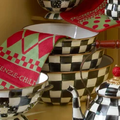 Courtly Check Enamel Everyday Bowl - Medium|MacKenzie-Childs Sale