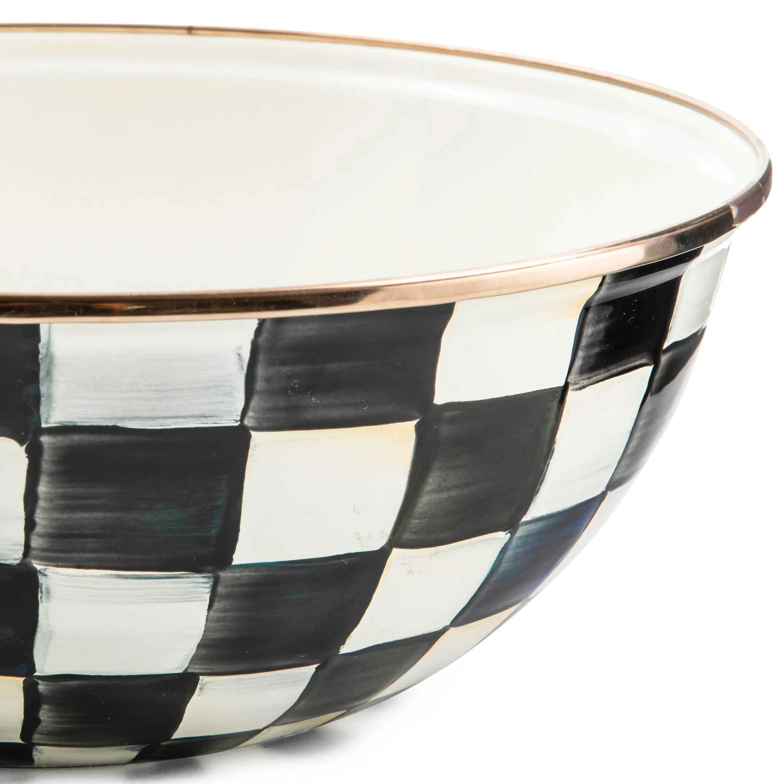 Courtly Check Enamel Everyday Bowl - Medium|MacKenzie-Childs Sale