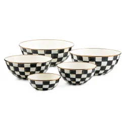 Courtly Check Enamel Everyday Bowl - Medium|MacKenzie-Childs Sale