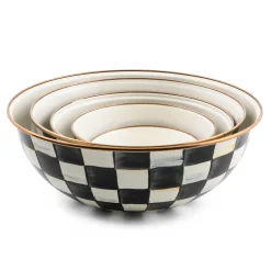 Courtly Check Enamel Everyday Bowl - Large|MacKenzie-Childs