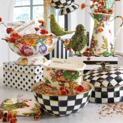 Courtly Check Enamel Everyday Bowl - Large|MacKenzie-Childs