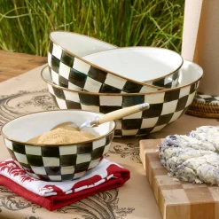 Courtly Check Enamel Everyday Bowl - Extra Large|MacKenzie-Childs Online