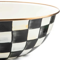 Courtly Check Enamel Everyday Bowl - Extra Large|MacKenzie-Childs Online