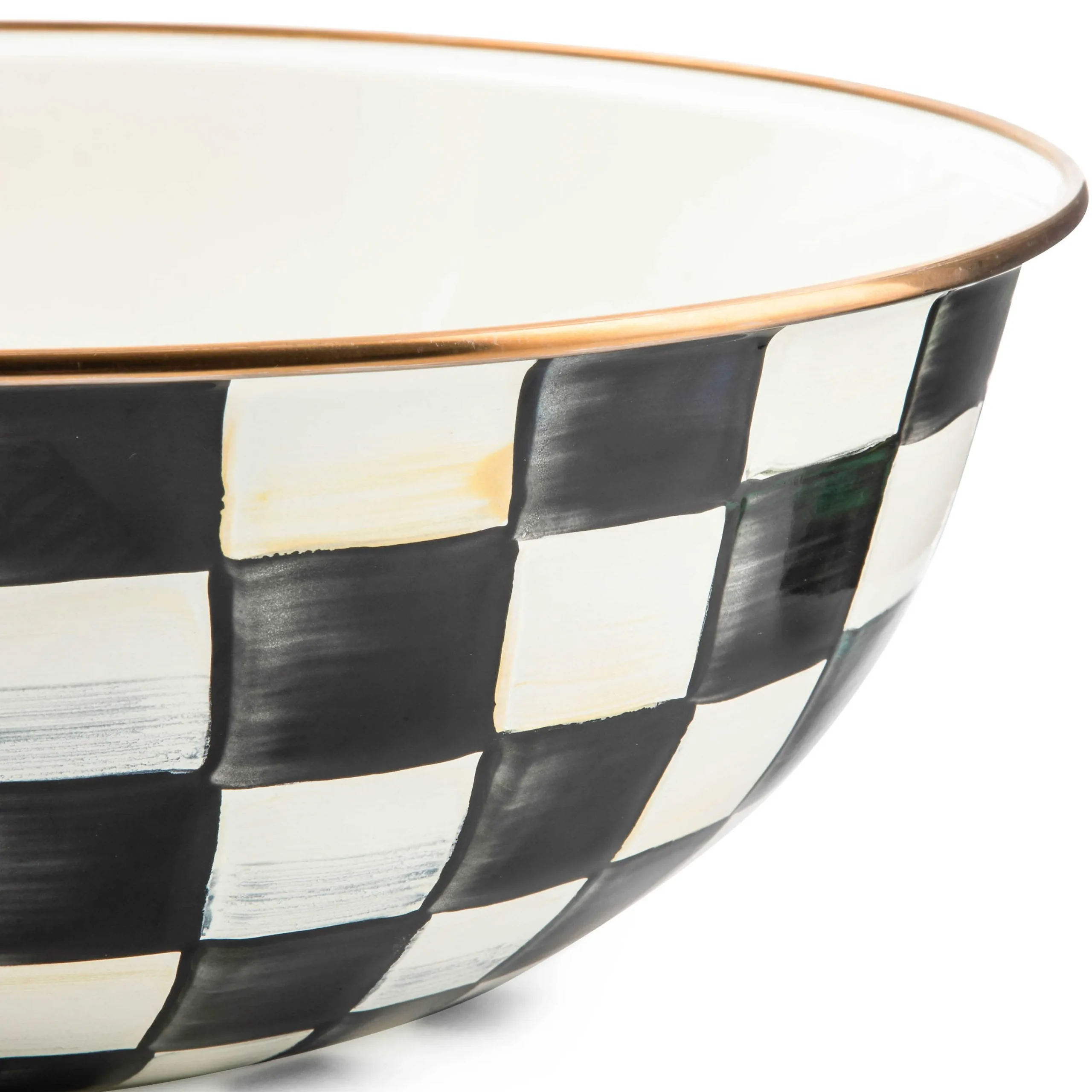 Courtly Check Enamel Everyday Bowl - Extra Large|MacKenzie-Childs Online