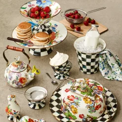Courtly Check Enamel Ice Cream Dish|MacKenzie-Childs Clearance