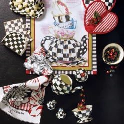 Courtly Check Enamel Ice Cream Dish|MacKenzie-Childs Clearance