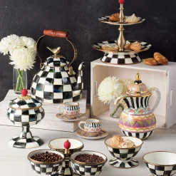 Courtly Check Enamel Ice Cream Dish|MacKenzie-Childs Clearance