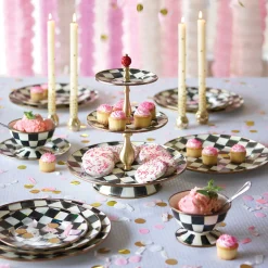 Courtly Check Enamel Ice Cream Dish|MacKenzie-Childs Clearance