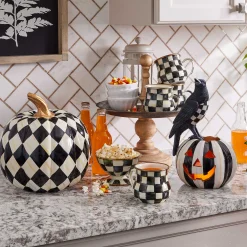 Courtly Check Enamel Ice Cream Dish|MacKenzie-Childs Clearance