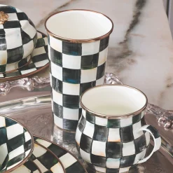 Courtly Check Enamel Mug|MacKenzie-Childs New