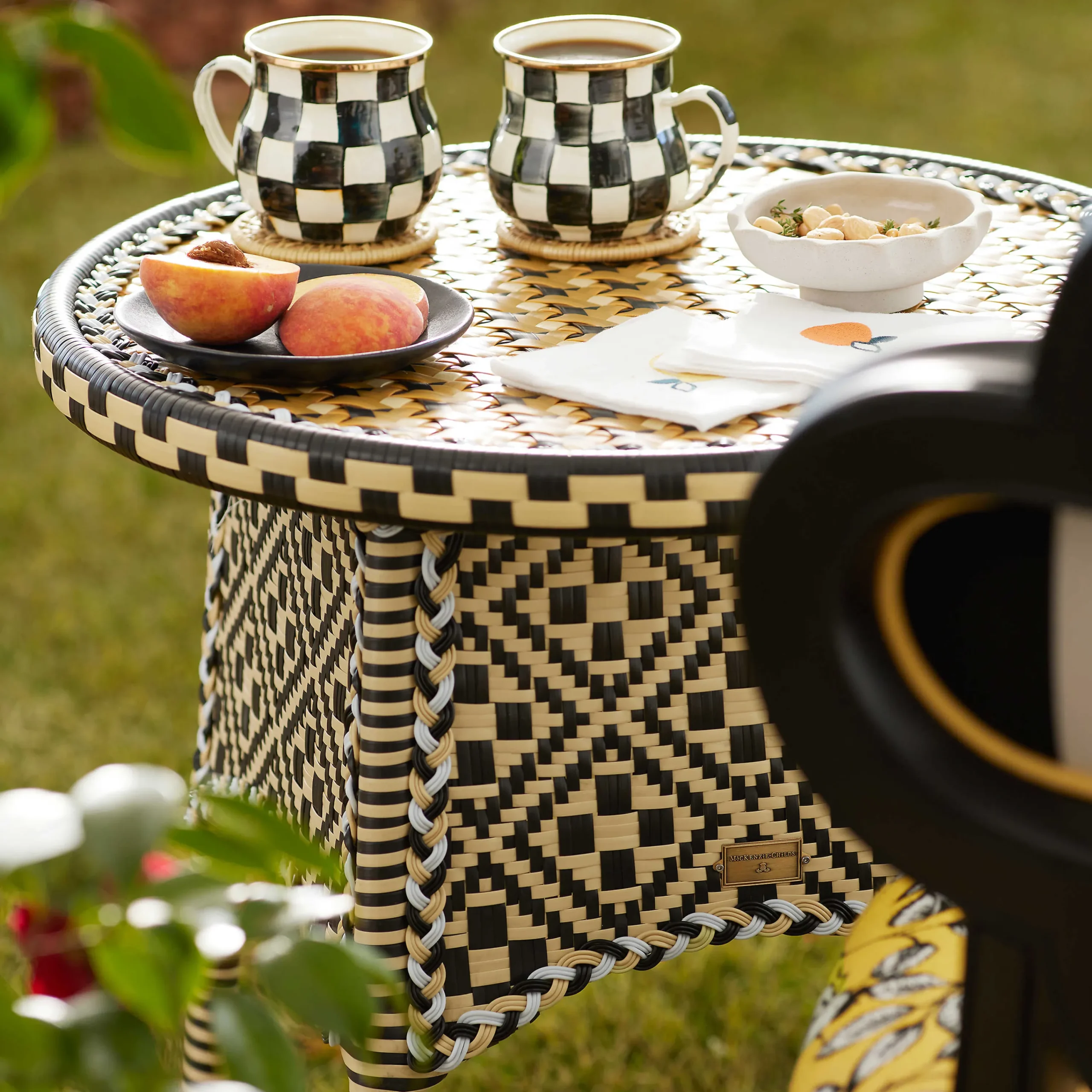 Courtly Check Enamel Mug|MacKenzie-Childs New
