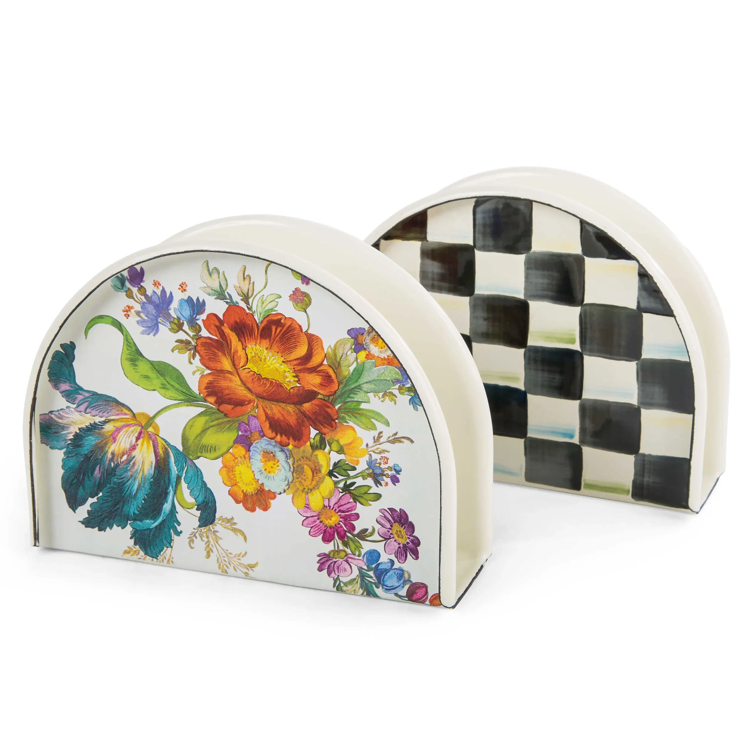 Courtly Check Enamel Napkin Holder|MacKenzie-Childs Discount