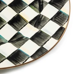 Courtly Check Enamel Oval Platter - Large|MacKenzie-Childs Sale