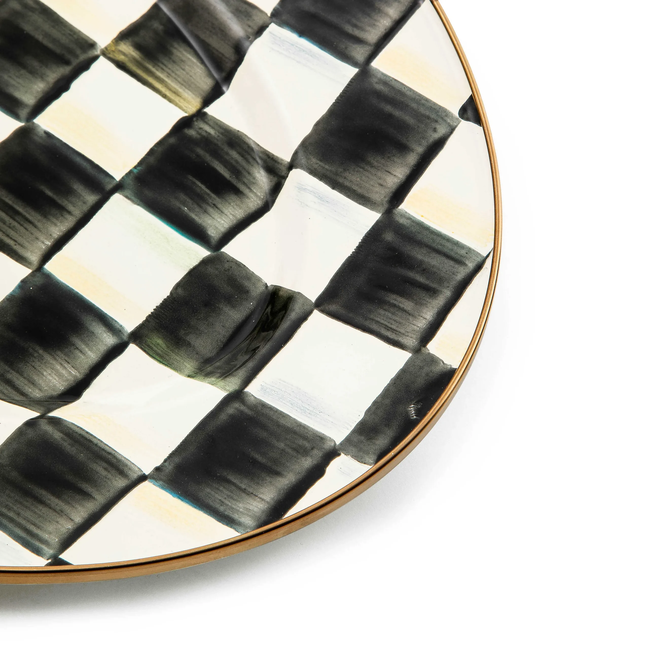 Courtly Check Enamel Oval Platter - Small|MacKenzie-Childs Clearance