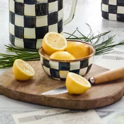 Courtly Check Enamel Pinch Bowl|MacKenzie-Childs