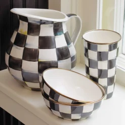 Courtly Check Enamel Pitcher|MacKenzie-Childs