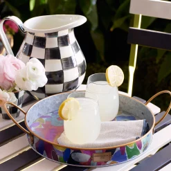 Courtly Check Enamel Pitcher|MacKenzie-Childs