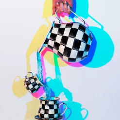 Courtly Check Enamel Pitcher|MacKenzie-Childs