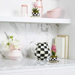 Courtly Check Enamel Pitcher|MacKenzie-Childs